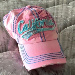 Robin Ruth pink jean cap